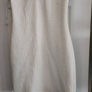 2bebe white fitted dress